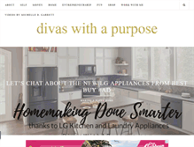 Tablet Screenshot of divaswithapurpose.com